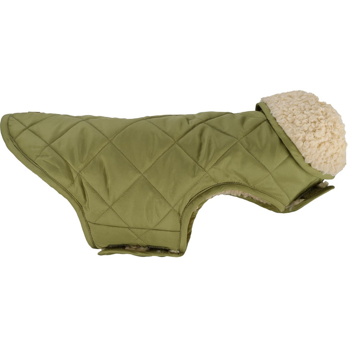 Зимовий теплий одяг для собак Flamingo Bonnie – зелений, розмір 40, преміум-якість, водонепроникний, з плюшевою підкладкою