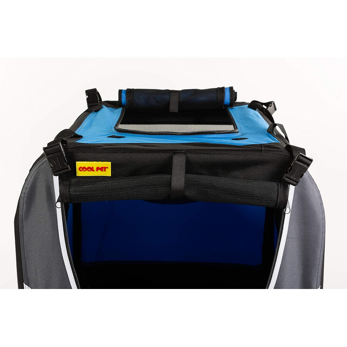 Транспортна переноска для собак CoolPet Box, 82х59х59 см, блакитна (туркІз)