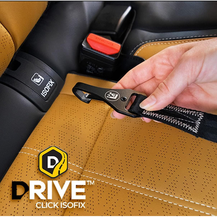 Ремінь безпеки для собак Ezydog Click Dog Seat Belt Isofix - 43-65 см