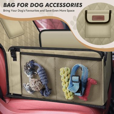 Автокрісло для собак - міцне, водонепроникне, сіре. Підходить для малих та середніх собак. З підсиленими стінками та ременями безпеки для заднього та переднього сидіння