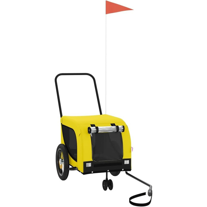 Причіп для велосипеда Gecheer для собак та інших домашніх тварин (124 x 53 x 53 см, жовто-чорний)