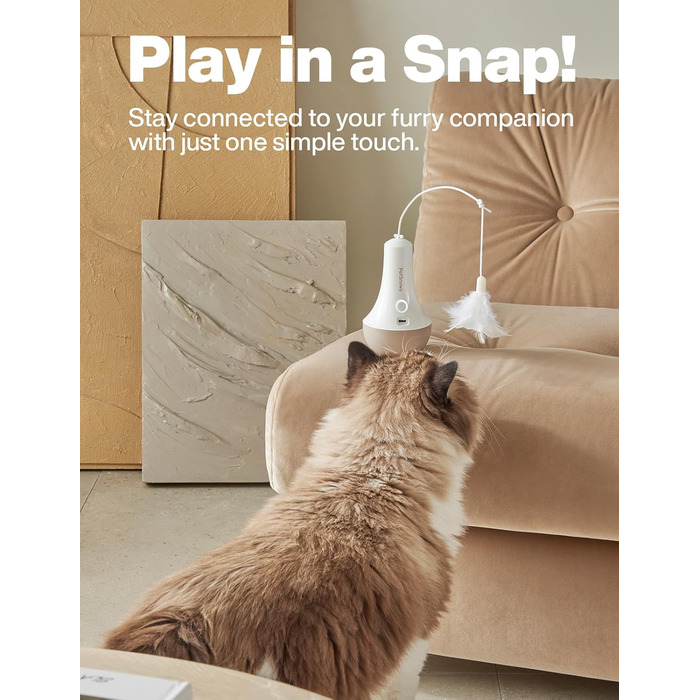 Інтерактивна іграшка для котів, автоматична з випадковою рухом, таймер вимкнення