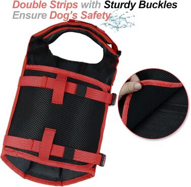 Жилет для плавання собаки VIVAGLORY Front Float, зелений, L (53-63 см окружність грудної клітки)