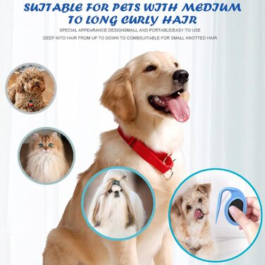 Гребінець для вичісування котів та собак, 4 шт. - для видалення котушок шерсті