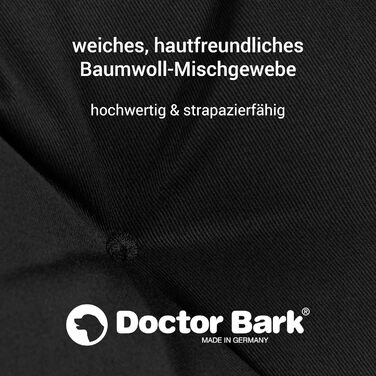 Ортопедичне ліжко для собак Doctor Bark - миється до 95°C, гігієнічне, без запаху, з м'якою підстилкою, для середніх собак (XL, 100x90 см, чорне)