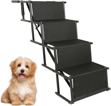 Рампа для собак у машину, складана, чорна, до 75 кг