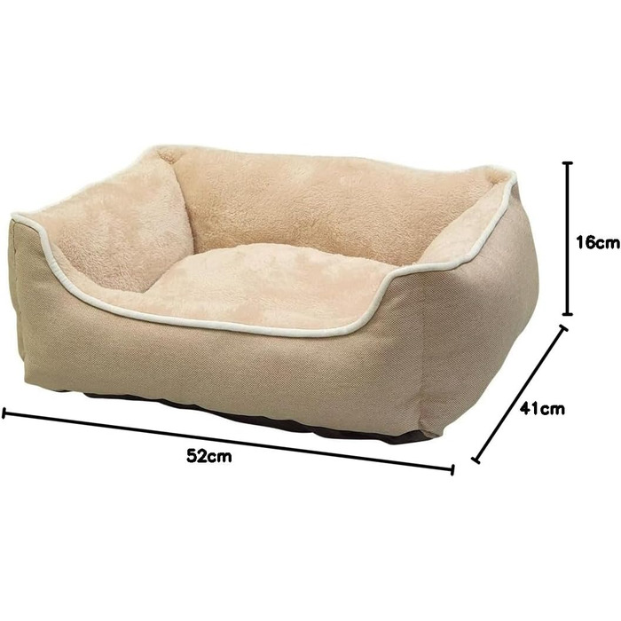 Ліжко для кота Nobby Komfortbett Classic ARNO кутовий, бежевий, 52 x 41 x 16 см