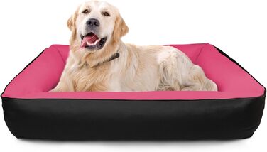 BedDog Hundebett 2в1 MAX Quattro: велике лежання для собак з Cordura, знімний бортик, для дому та вулиці, XXL, Mystic (зелено-коричневий), 120x85x23 см