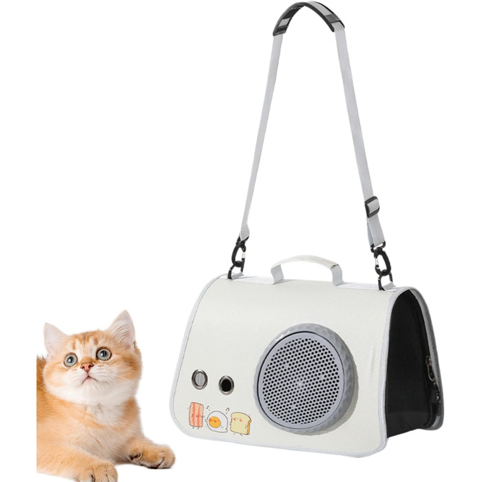 Сумка-переноска для тварин | Сумка на плече для транспортування котів у подорожах, органайзер з плечовими ременями для піших прогулянок, кемпінгу, подорожей та на виїзд