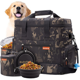 Набір для подорожей з собакою The Original Doggy Bag™: сумка-органайзер з 2 мисками та 2 контейнерами для корму. Ідеально для подорожей на авто, кемпінгу та подарунка