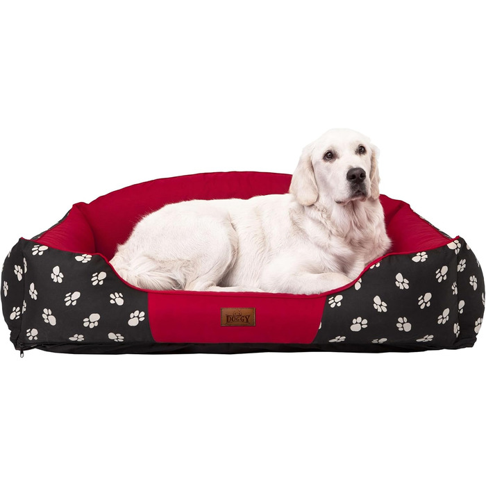 Собаче ліжко Hobbydog XLKRLCZK2 - велике, 84 x 65 см, червоне, для собак XL