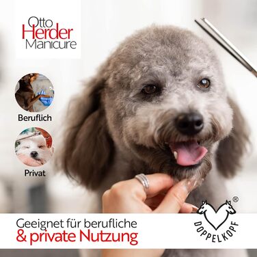 Ножиці Otto Herder для стрижки подушечок лап собак, нержавіюча сталь, 10 см
