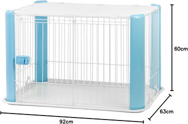 Дитячий манеж Iris Ohyama Laufstall CLS-960, блакитний, 92 x 63 x 60 см