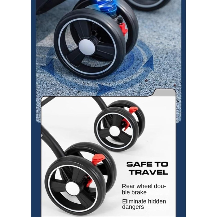 Дитяча та собача коляска Hundebuggy, складана, з кошиком та регульованою ручкою, червона, 48x69x94 см