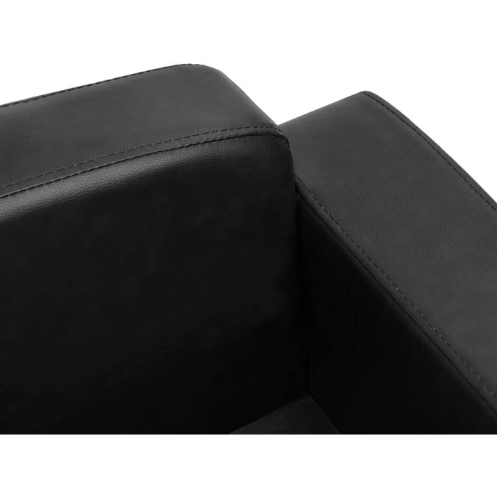 Диван для собаки vidaXL, чорний, 80x50x40 см, штучна шкіра, лежак для домашніх тварин