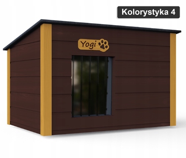 Велика утеплена будка для собак (розмір L) з тамбуром