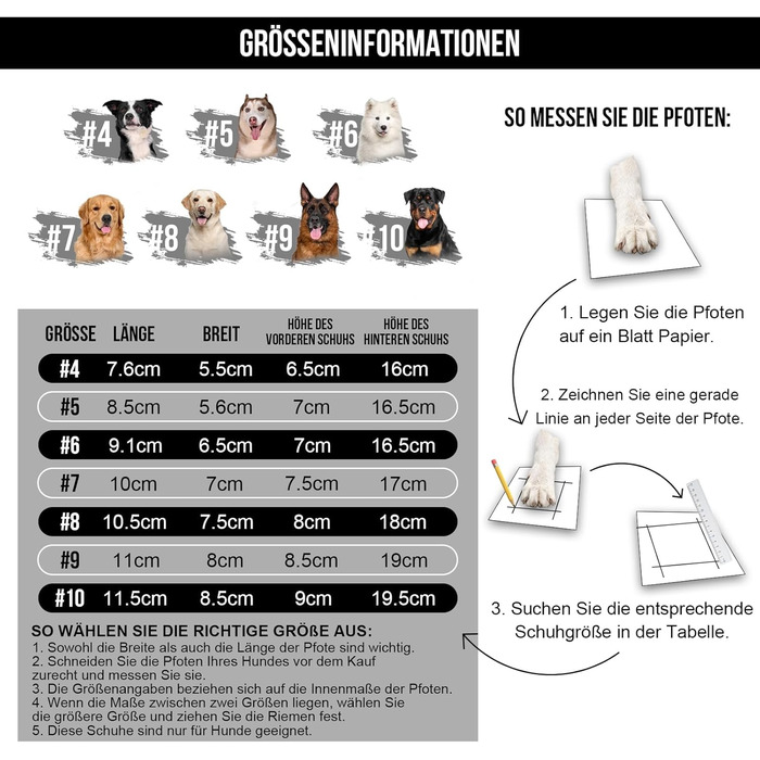 Чоботи для собак OneTigris Pathfinder: 4 шт., чорні, водонепроникні, теплі, регульовані, з світловідбиваючими застібками, розмір 9 (11x8 см)