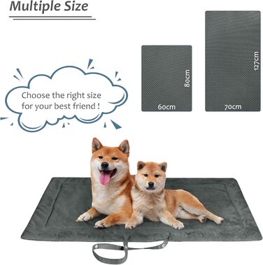 Водонепроникний килимок для котів та собак Kritter Planet, складаний, миючий, для подорожей та відпочинку на природі, з ручками, 127 x 70 см