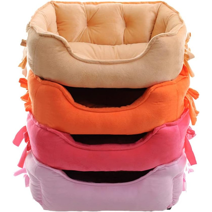 М'яке ліжко для собак M&Catree: зручне, антиковзаюче, миється, плюшеве, для маленьких та середніх собак, хакі, 40 x 50 x 22 см