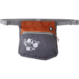 Сумка для ласощів Hurtta Leckerlibeutel ECO для собак, чорно-фіолетова, з магнітною застібкою