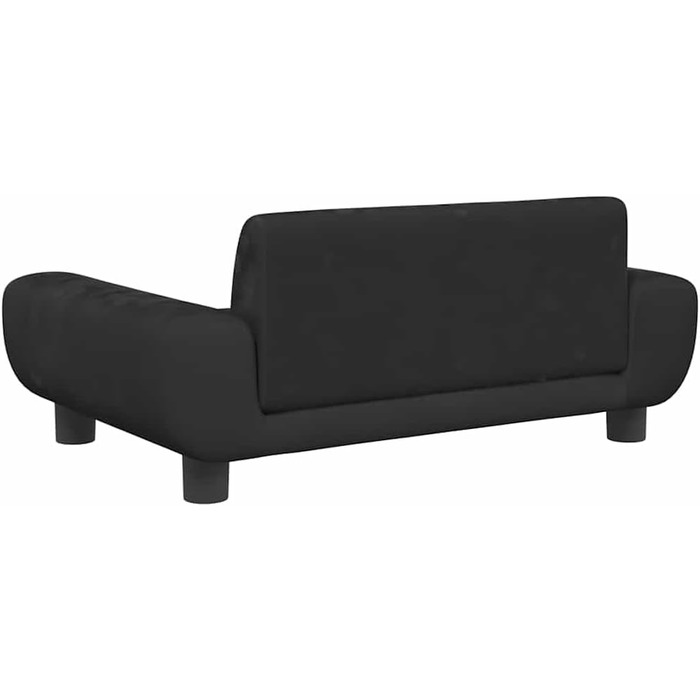 Крісло-ліжко для собак, чорне, з м'якою оббивкою, 70x45x33 см, для маленьких собак та котів