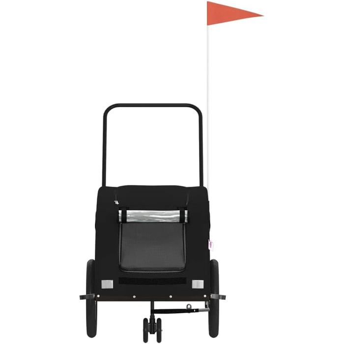 Фasба: Причіп для собак та інших домашніх тварин на велосипед, чорний, 137 x 68 x 72 см