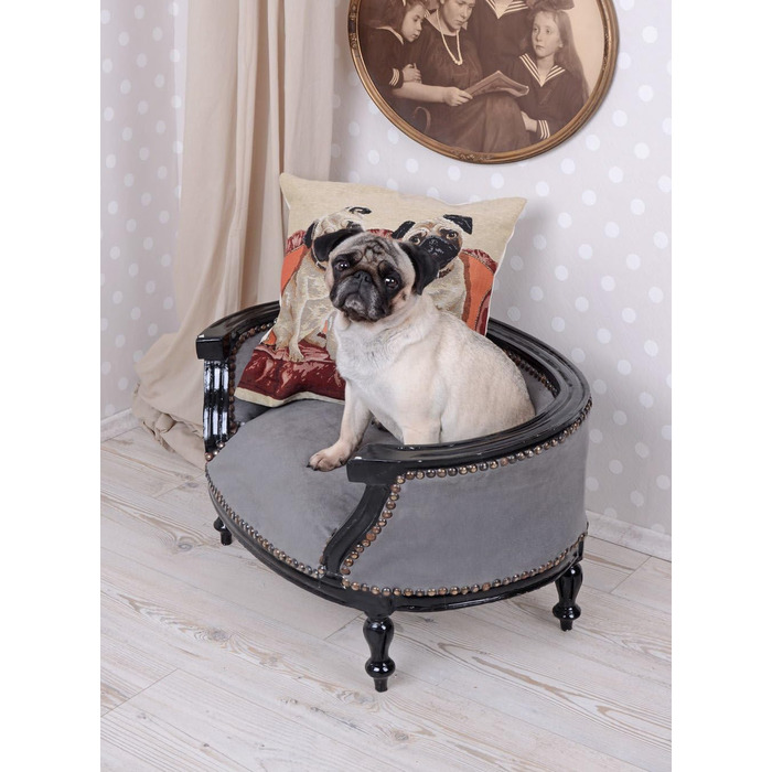 Собаче ліжко в стилі барокко з дерева, 70 см - Palazzo Exclusiv