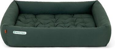 Ортопедичне ліжко для собак Doctor Bark - великі породи, XXL (110x100 см), зелене, миється до 95°C