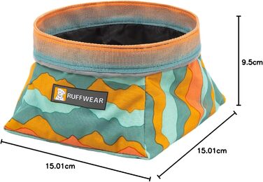 Ruffwear Quencher: Портативний складний миска для води для собак, Ruffwear, Spring Mountains M