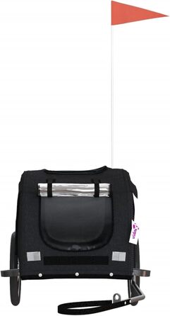 Фарм-причіп для собак Gecheer: міцний каркас з заліза, оксфордська тканина, дах з ПВХ, для безпечних та комфортних поїздок з домашніми тваринами