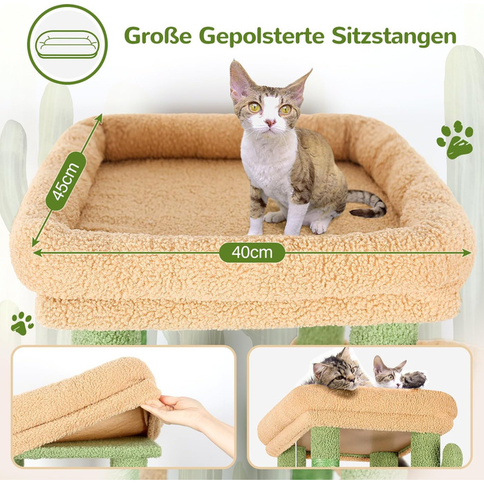 Драбина-будинок для котів Globlazer XL, 156 см, сірий, з будиночком та когтеточками