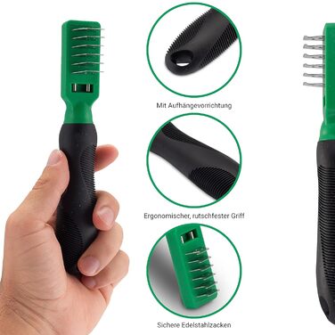 Набір для видалення шерсті для собак та котів: щітки для довгої та короткої шерсті, видалення підшерстка, гребінці