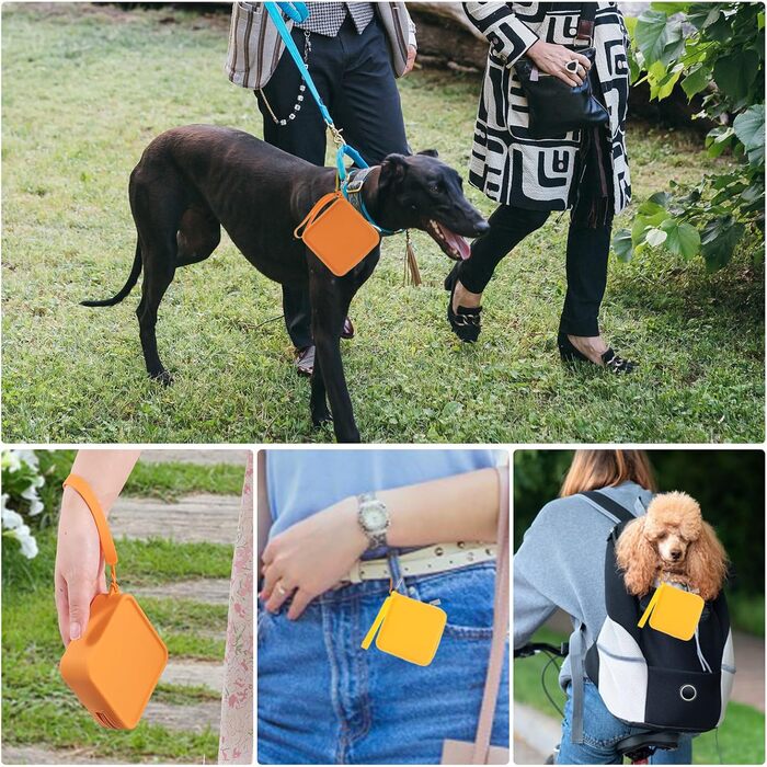 Силіконові пакети для ласощів, 2 шт., жовтий та помаранчевий