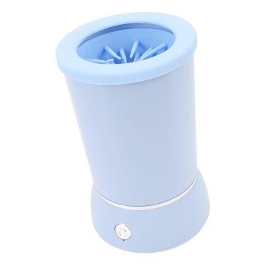 Автоматичний очищувач лап для собак, портативний миючий стаканчик з м'якою силіконовою щіткою, машина для миття лап, силіконові щетинки (BLUE)