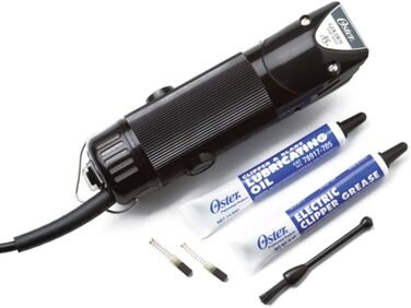 Машинка для стрижки шерсті Kerbl Golden A5 (з універсальним мотором, з неслизьким профілем, головка для стрижки не входить до комплекту) 18555 Чорний