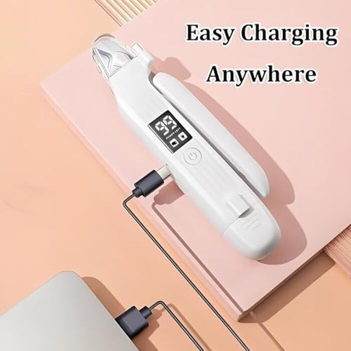 Електрична кусачка для собак та котів з LED-підсвічуванням 2-в-1, з контейнером для зрізів, тиха, безпечна