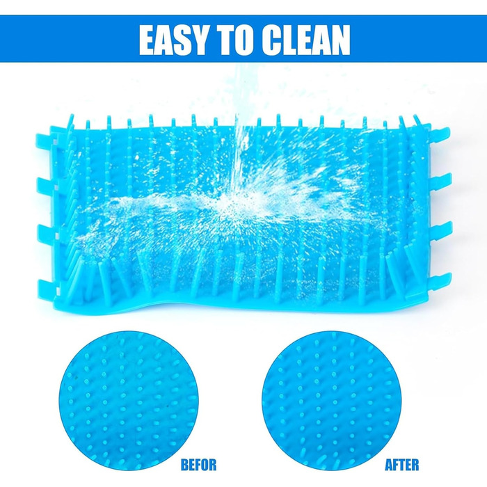 Очисник лап для собак: видаляє бруд та сміття. Комплект з рушниками, силіконовий, портативний. Рожевий, L.