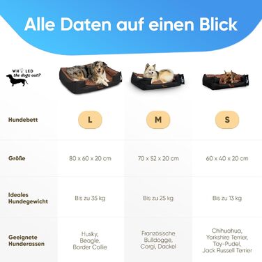 Міцне собаче ліжко для великих і маленьких собак, цуценят та літніх тварин. Собаче ліжко-софа, кошик з подушкою. Світлі та темні кольори, середні породи, з м'якою оббивкою. Виберіть колір S onyx