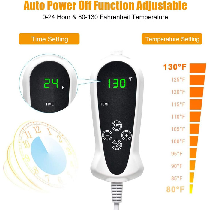 Електричний нагрівальний килимок для собак та котів RIOGOO, 55x45 см, з автовимкненням