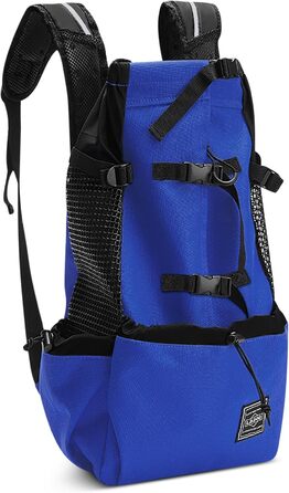 ASOPETS Рюкзак-переноска для собак середніх розмірів, блакитний, XL - для прогулянок, походів, кемпінгу та подорожей