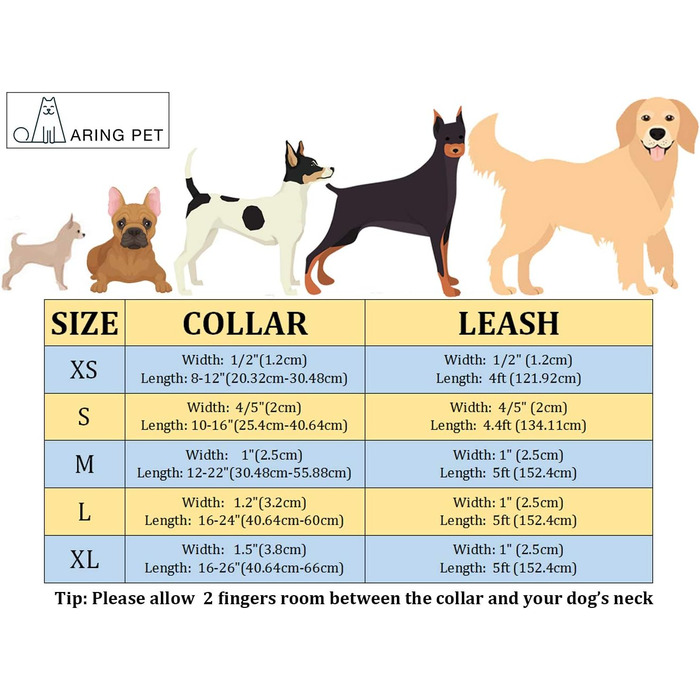 Нашийник та поводок для собак Aring Pet, нашийник та поводок, регульований нашийник для маленьких, середніх та великих собак (L, червоний на Різдво)
