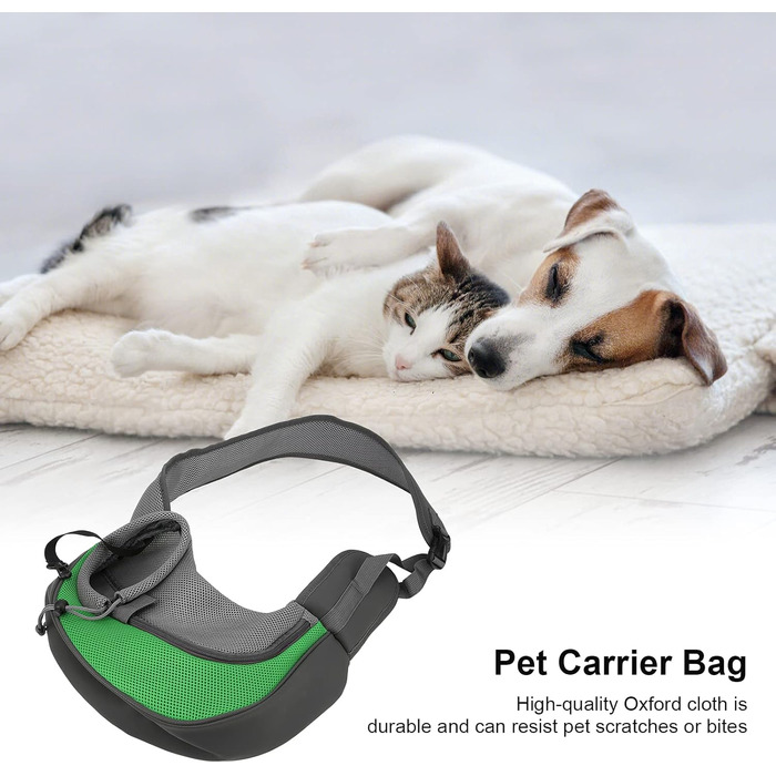 Сумка-переноска для домашніх тварин Natudeco, дихаюча сітчаста сумка через плече, сумка для собак, безпечна сумка з регульованим ременем для будь-яких тварин, подорожі на відкритому повітрі