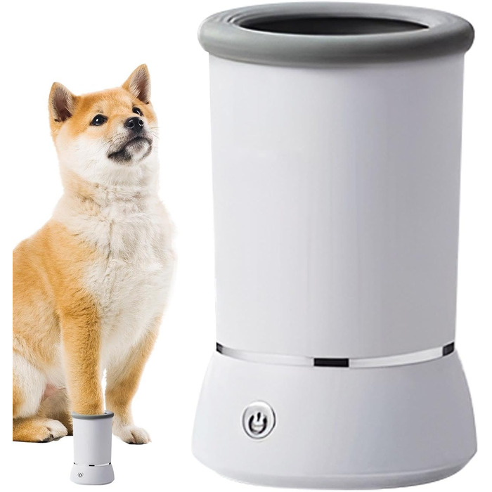 Очисник лап для великих собак - портативний аксесуар для собак, видаляє бруд та сміття з лап. Чисті лапи (білий)