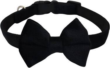 Нашийник для собак Vioett (L, Чорний) з фіксуючим тросом, м'яка оксамитова тканина, для великих собак