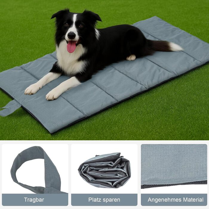 Підстилка для собак 105x63 см: водонепроникна, для подорожей, кемпінгу, м'яка та зручна