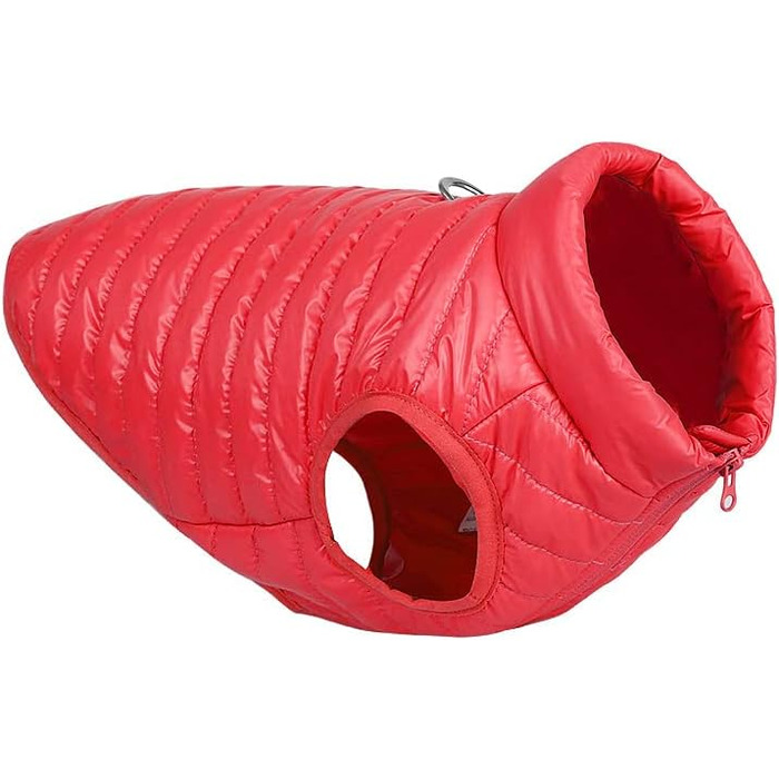 Зимовий одяг для собак: тепла, водонепроникна жилетка з наповнювачем для маленьких та середніх собак, червона, XL