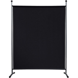 Ширма QUICK STAR Paravent 150x190 см, тканина, чорний колір, для дому та саду