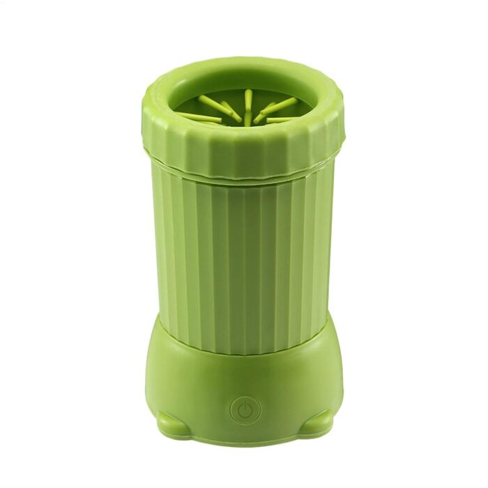 Електрична мийка для лап собак та котів | USB-зарядка, портативна | Зелена