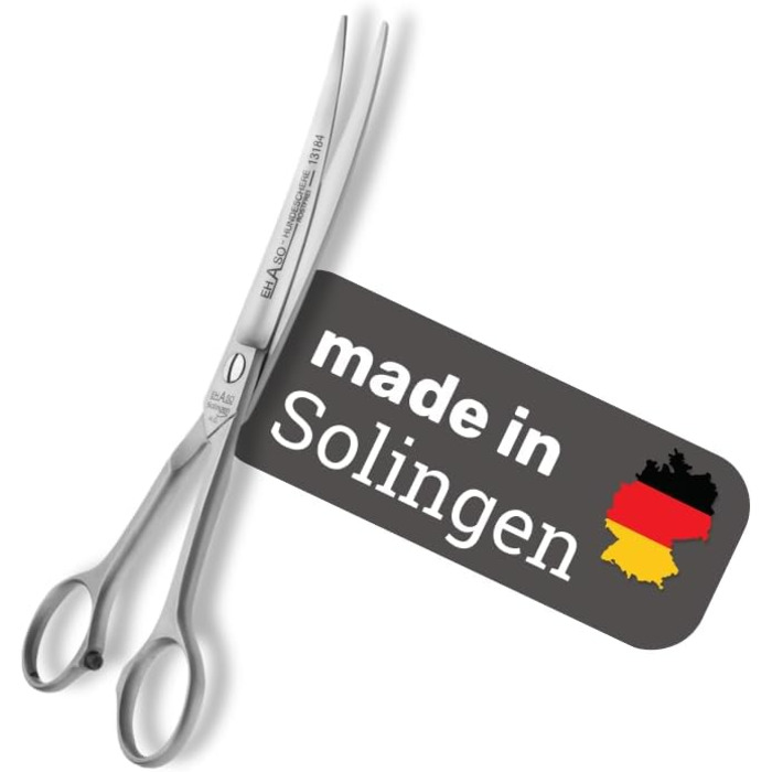 Ножиці для собак EHASO, 18 см, нержавіюча сталь, матові