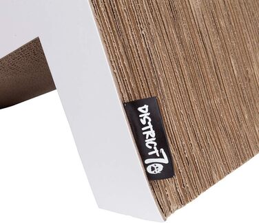 Диван-когтеточка District 70-4727 - когтеточка з гофрокартону, білий, розмір L (60 x 35 x 18 см)